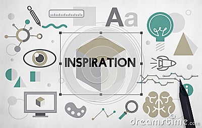 Ideas Innovation Graphic Inspiration Artistic Concept Stock Photo