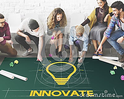 Ideas Think Innovation Creative Imagination Concept Stock Photo