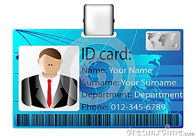 Identification card icon Vector Illustration