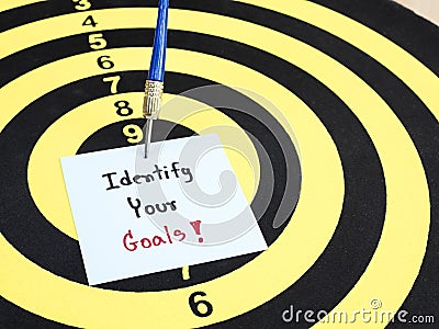 Identify your goal 1 Stock Photo