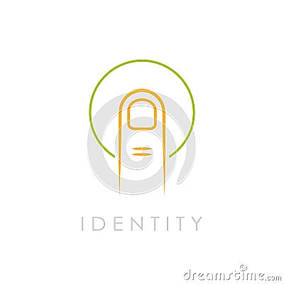 Identity abstract vector logo Vector Illustration