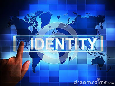 Identity access means verification and authentication control - 3d illustration Cartoon Illustration