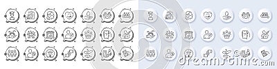 Identity confirmed, Group and Lgbt line icons. For web app, printing. Line icons. Vector Vector Illustration