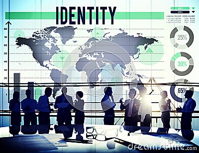 Identity Copyright Branding Product Marketing Concept Stock Photo