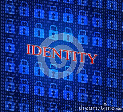 Identity Online Means World Wide Web And Www Stock Photo