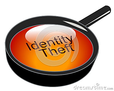 Identity theft Vector Illustration