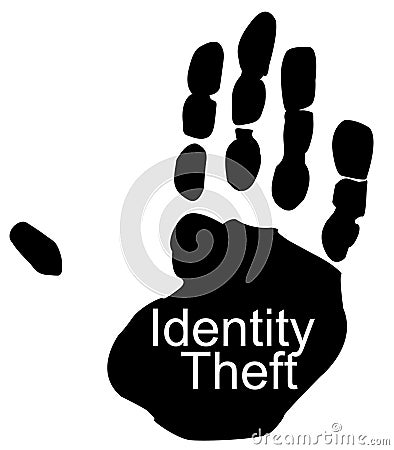 Identity theft Vector Illustration