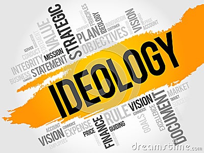 Ideology word cloud Stock Photo