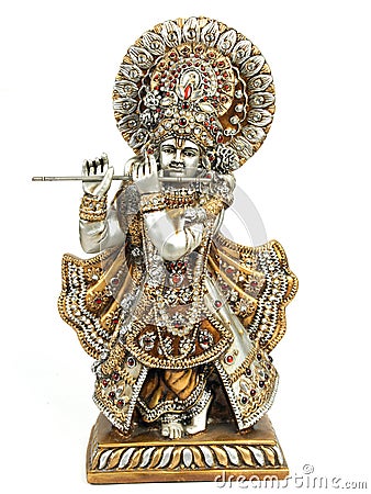 Idol of lord krishna Stock Photo