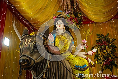 Idol statue of goddess maa durga Stock Photo