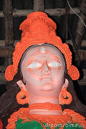 Idols of Goddess Durga-1. Stock Photo
