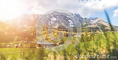 Idyllic Alpine Mountain Range: HochkÃƒÂ¶nig mountain in Salzburg, Austria Stock Photo