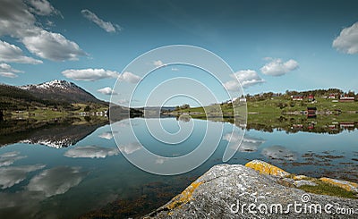 Idyllic nature of Norway Stock Photo