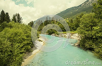 Idyllic nature of Slovenia Stock Photo