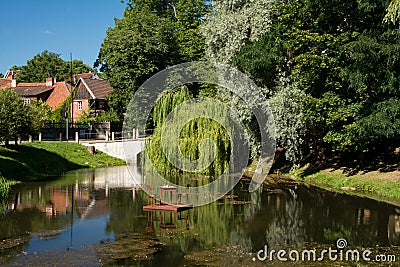 Idyllic pond Stock Photo