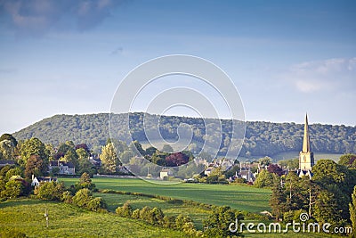 Idyllic rural landscape, Cotswolds UK Stock Photo