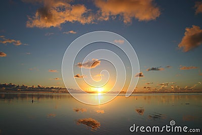 Idyllic sunset Stock Photo