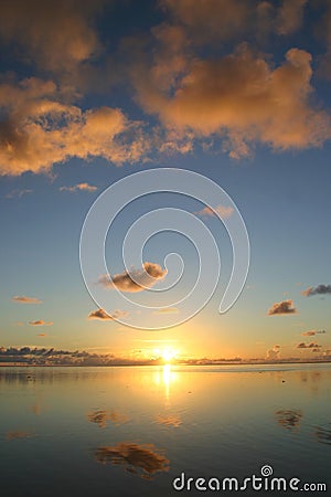 Idyllic sunset Stock Photo