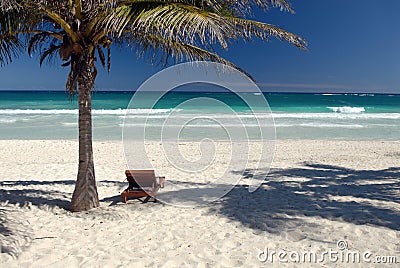 Idyllic tropical beach Stock Photo