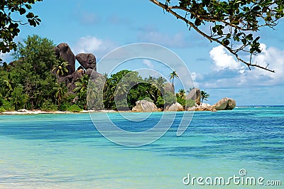 Idyllic tropical beach Stock Photo