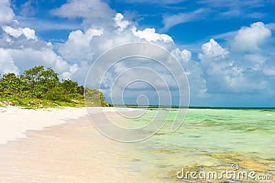 Idyllic tropical beach on Cayo Coco, Cuba Stock Photo