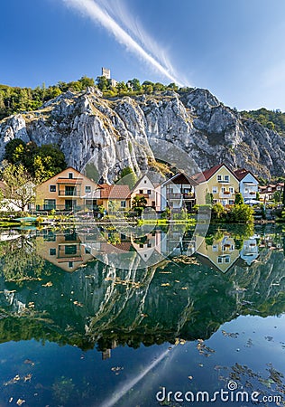 Idyllic village Essing - AltmÃ¼hltal, Bavaria Stock Photo