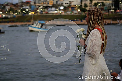 iemanja party in salvador Editorial Stock Photo