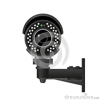 Ifrared cctv Vector Illustration