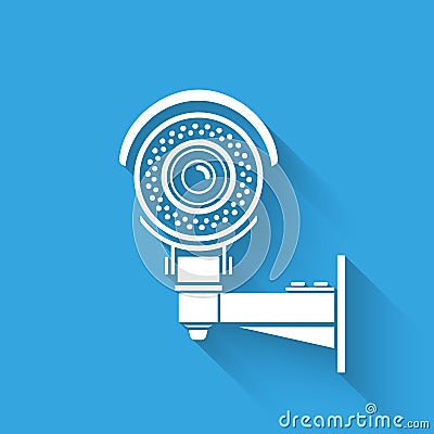 Ifrared cctv Vector Illustration