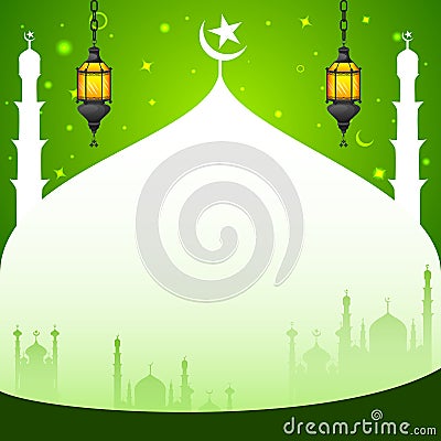 Iftar Party background Vector Illustration