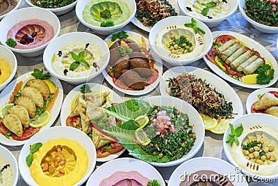 Ramadan Iftar or Suhoor Buffet Stock Photo