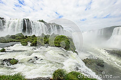 Igauzu waterfall, Brazil Stock Photo