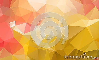 Ight Yellow vector Pattern. triangular template. Geometric Vector Illustration