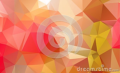Ight Yellow vector Pattern. triangular template. Geometric Vector Illustration