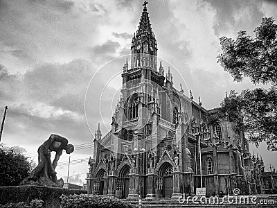 Iglesia de Coronado or Church Coronado in the city of VÃ¡squez d Stock Photo