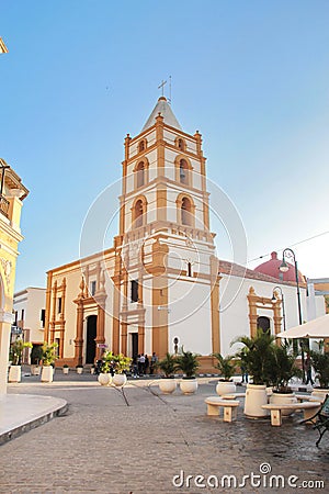 Iglesia De Nuestra SeÃ±ora De La Soledad, a beautiful colonial church in CamagÃ¼ey, Cuba Editorial Stock Photo