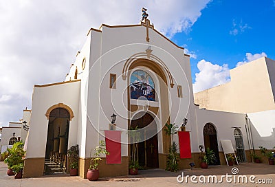 Iglesia de San Miguel Church in Cozumel Stock Photo