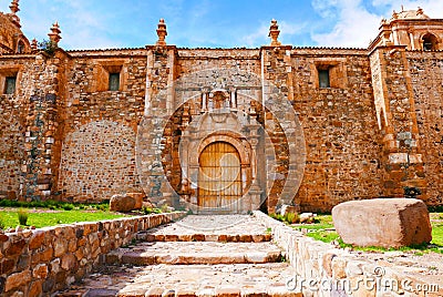 Iglesia de Santa Isabel de Pucara, Peru. Stock Photo