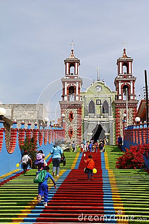  Calvario church in ixtacuixtla, tlaxcala, mexico Editorial Stock Photo