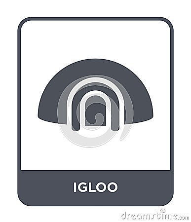 igloo icon in trendy design style. igloo icon isolated on white background. igloo vector icon simple and modern flat symbol for Vector Illustration