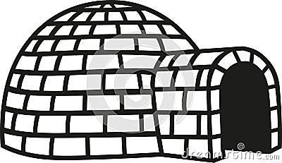 Igloo icon vector Vector Illustration