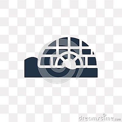 Igloo vector icon isolated on transparent background, Igloo tra Vector Illustration