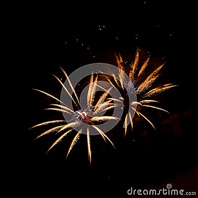 Ignis Brunensis 2018 Fireworks Stock Photo