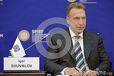 Igor Shuvalov Editorial Stock Photo