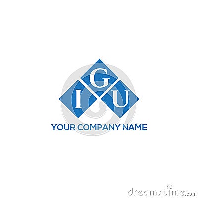 IGU letter logo design on WHITE background. IGU creative initials letter logo concept. IGU letter design Vector Illustration