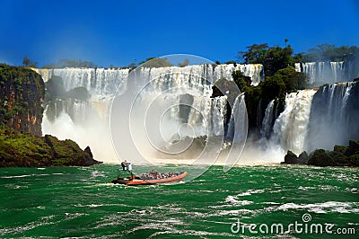 Iguazu Waterfalls Editorial Stock Photo