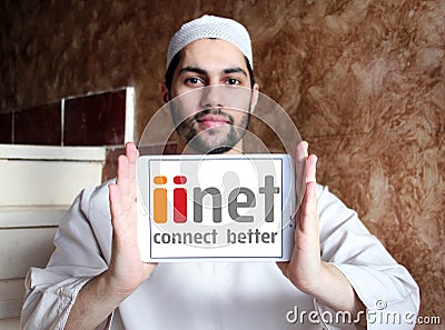 IiNet telecom company logo Editorial Stock Photo