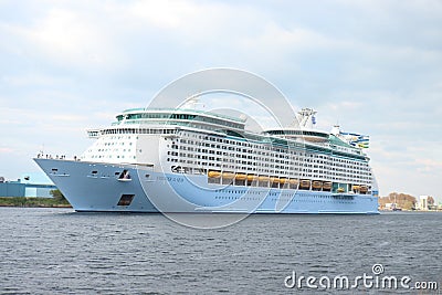 IJmuiden, The Netherlands - April 22nd, 2022: Voyager of the Seas Editorial Stock Photo