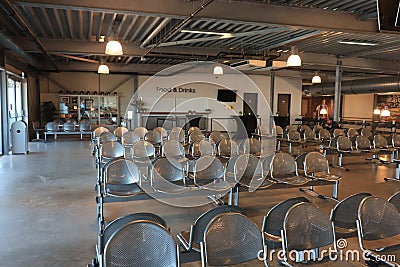 IJmuiden, The Netherlands - September 2nd 2019: Felison Cruise Terminal interior Editorial Stock Photo