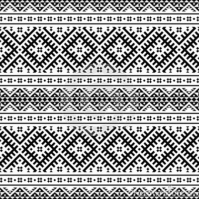 Ikat Ethnic Aztec Pattern Design. Illustration of Seamless Ethnic Pattern Vector Vector Illustration